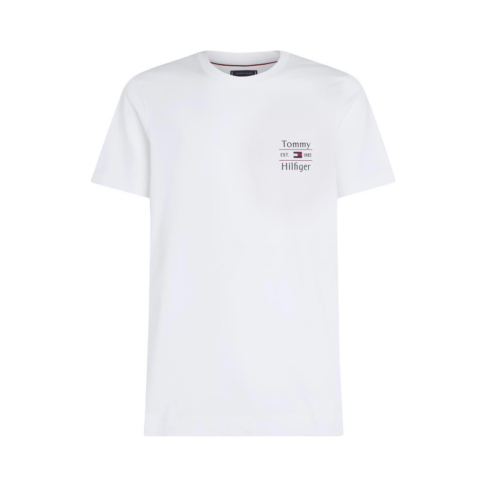 Tommy Hilfiger Logo White Crew Neck T-Shirt